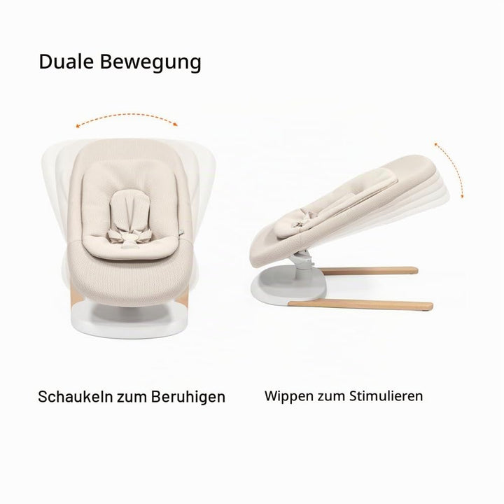 Stokke Yoga Babywippe &amp; Schaukel, Light Sand - 2 Bewegungsrichtungen zur Beruhigung &amp; Stimulation vo