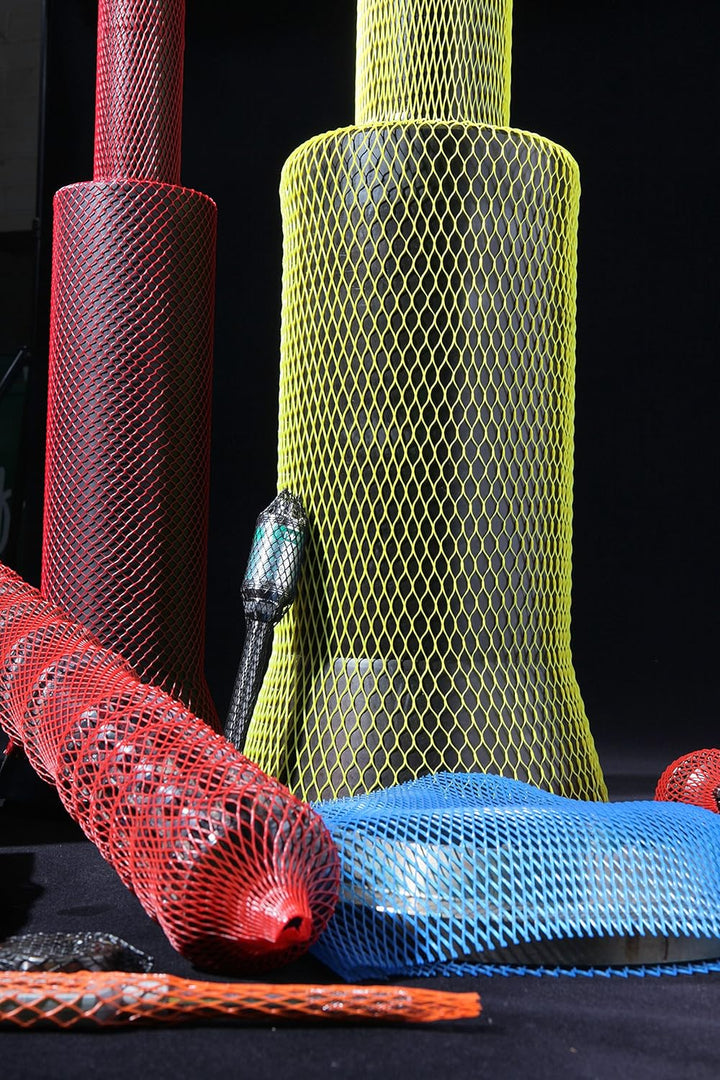 Netzschutzschlauch, Oberflächenschutznetz ProtectaSleeve Standard, Ø 100-200mm, 50m gelb, zum Schutz