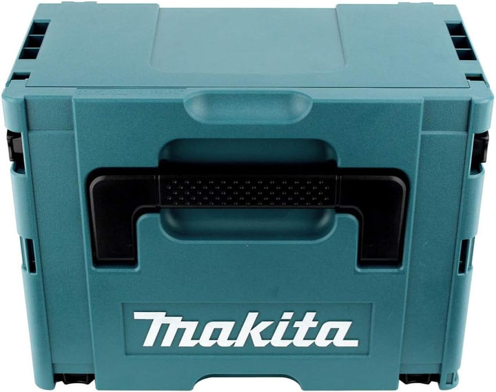 Makita DGA 504 RFJ 18 V 125 mm Akku Winkelschleifer im MAKPAC inkl. 2x BL 1830 Akku + DC18RC Ladeger