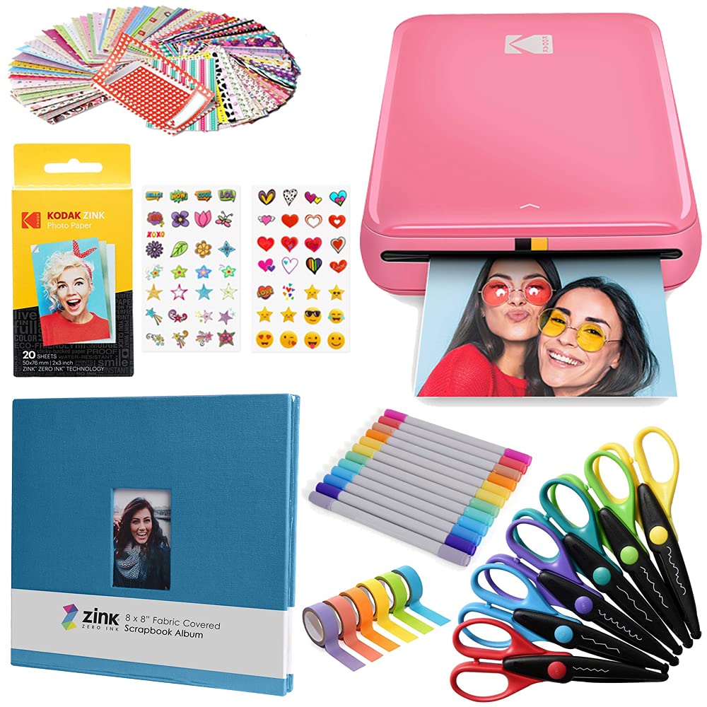 KODAK Step Instant-Fotodrucker mit Bluetooth/NFC, Zink Technologie & KODAK App für iOS & Android (Ro