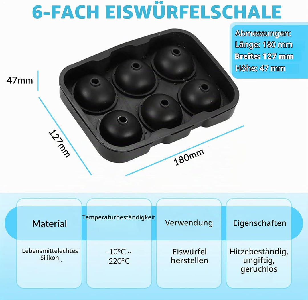 4L Eiswürfelbehälter mit Deckel, Edelstahl Doppelwandiger Eiskübel Set mit Sieb Eiszange Eisschaufel