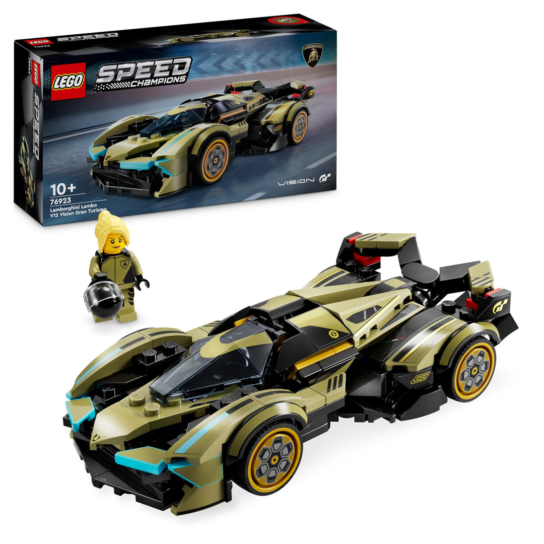 Lego Speed Champions Lamborghini Lambo V12 Vision GT Supersportwagen, Spielzeugauto mit baubarem Mod