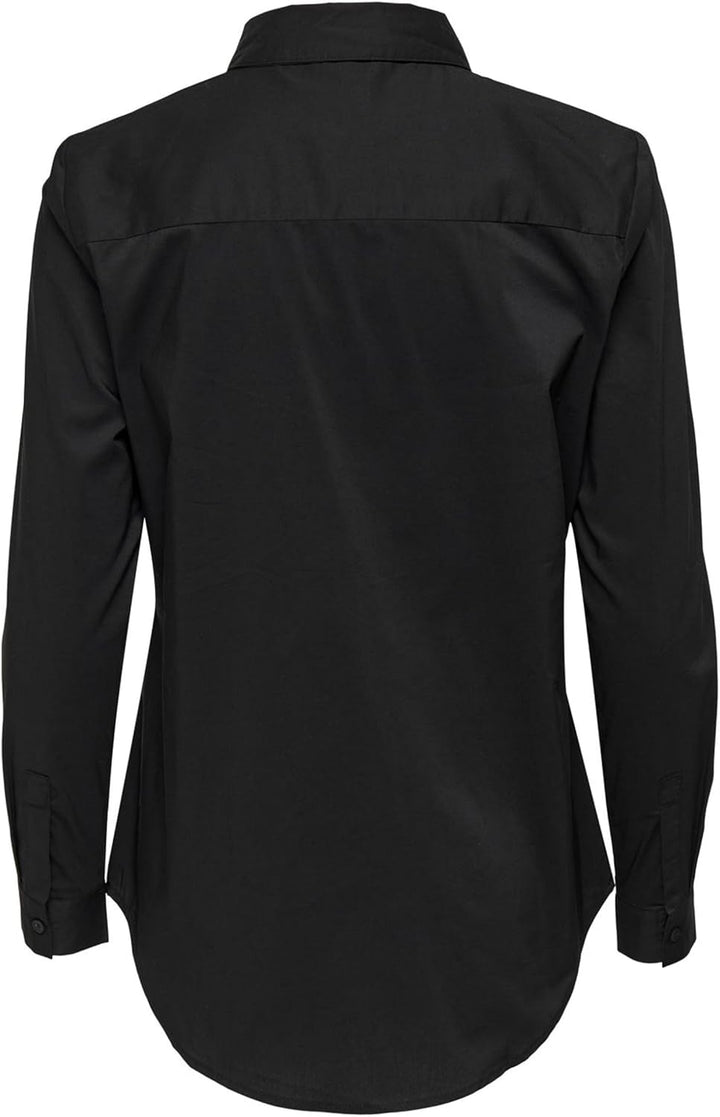 Jacqueline de Yong Damen Jdymio L/S Shirt WVN Noos Bluse (1er Pack) 44 Schwarz, 44 Schwarz