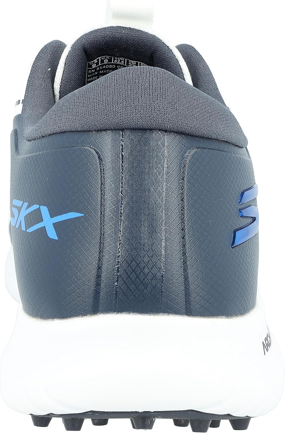 Skechers Herren 214032 Sportschuhe 41 EU Weiss Marineblau, 41 EU Weiss Marineblau