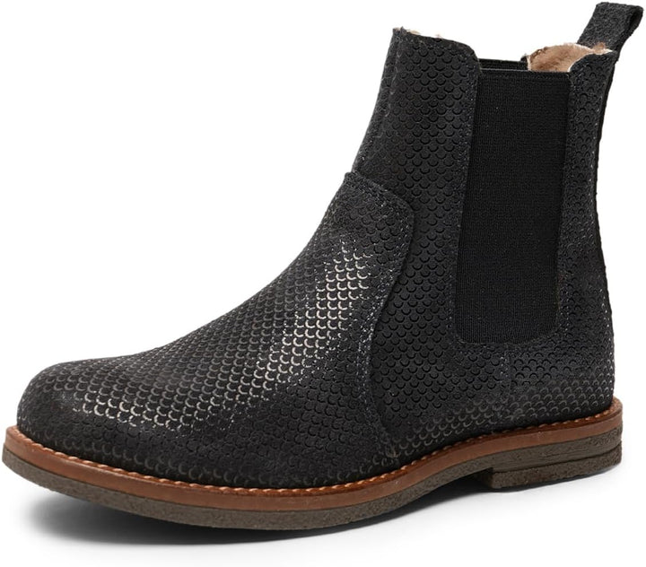 Bisgaard Kinder Chelsea Boots/Winterstiefeletten NEO Lamb Rot Rauleder 29 EU Blueberry, 29 EU Bluebe