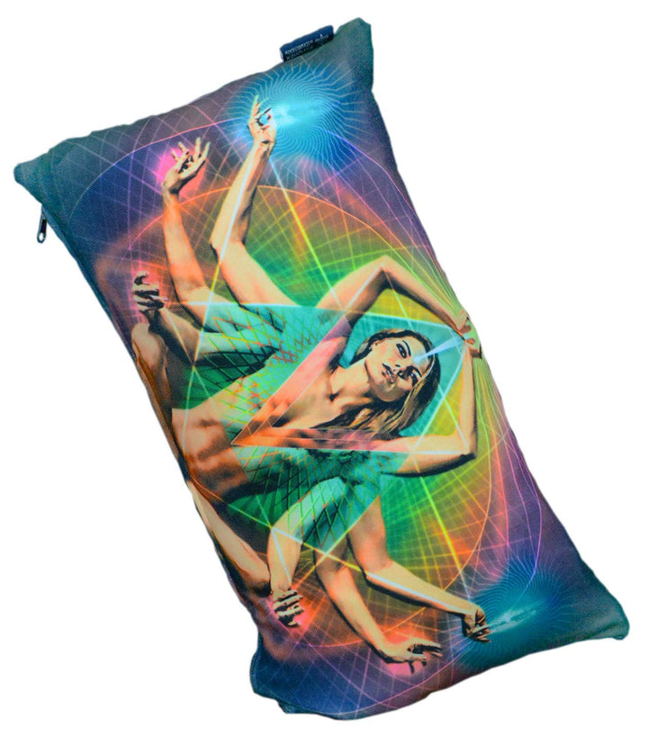 PSYWORK Schwarzlicht Kissen Neon Resonance, 30x50cm
