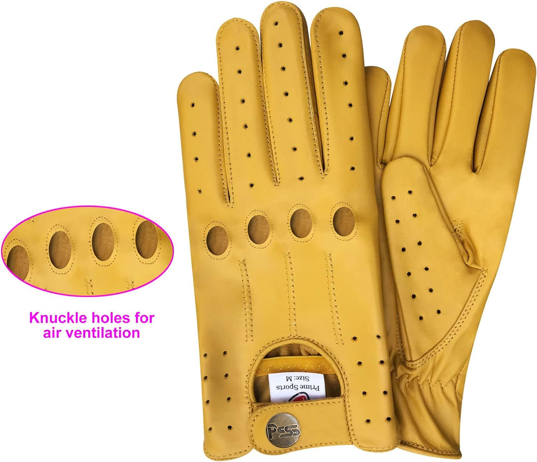 Prime 507 Echtleder-Handschuhe für Herren, qualitativ hochwertig, weich, ohne Futter, zum Autofahren