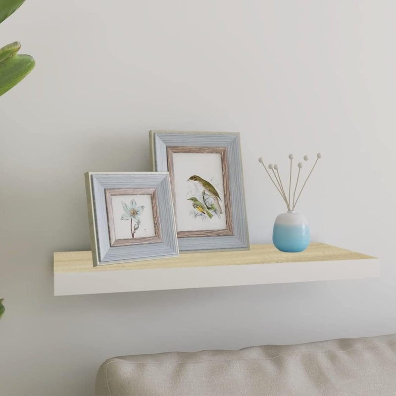 Schweberegal 60x23,5x3,8 cm Floating Wall Shelf Hängeregal Regale Wandregale Regalboden Regal Eiche