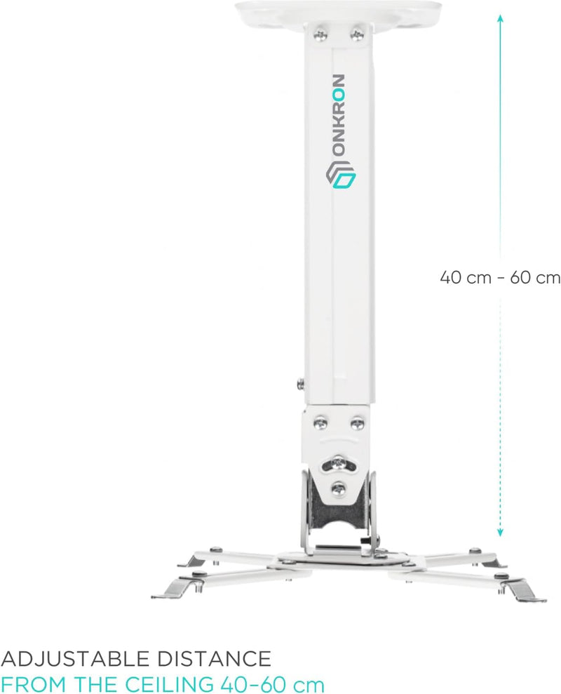 ONKRON Beamer Projektor Decken-Wandhalterung Wand Decke Halterung für die meisten modernen Projektor