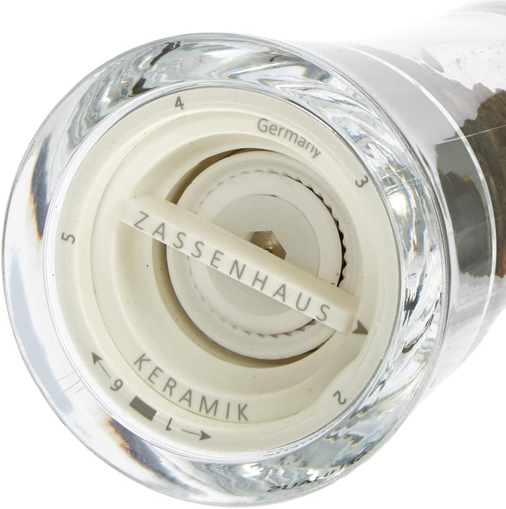 Zassenhaus Pfeffermühle Acryl 18 cm 18cm Transparent, 18cm Transparent