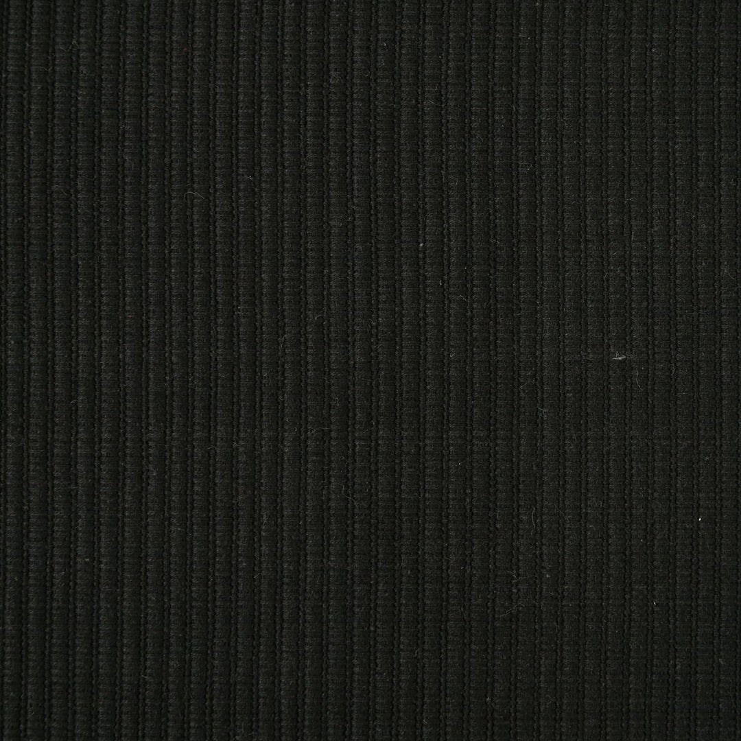 DII Basic Everyday Tischset aus 100% Baumwolle, gerippt, 33 x 48 cm, Schwarz, 6 Stück, Schwarz
