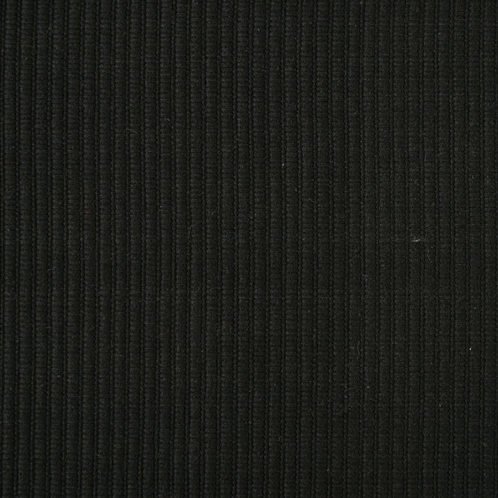 DII Basic Everyday Tischset aus 100% Baumwolle, gerippt, 33 x 48 cm, Schwarz, 6 Stück, Schwarz