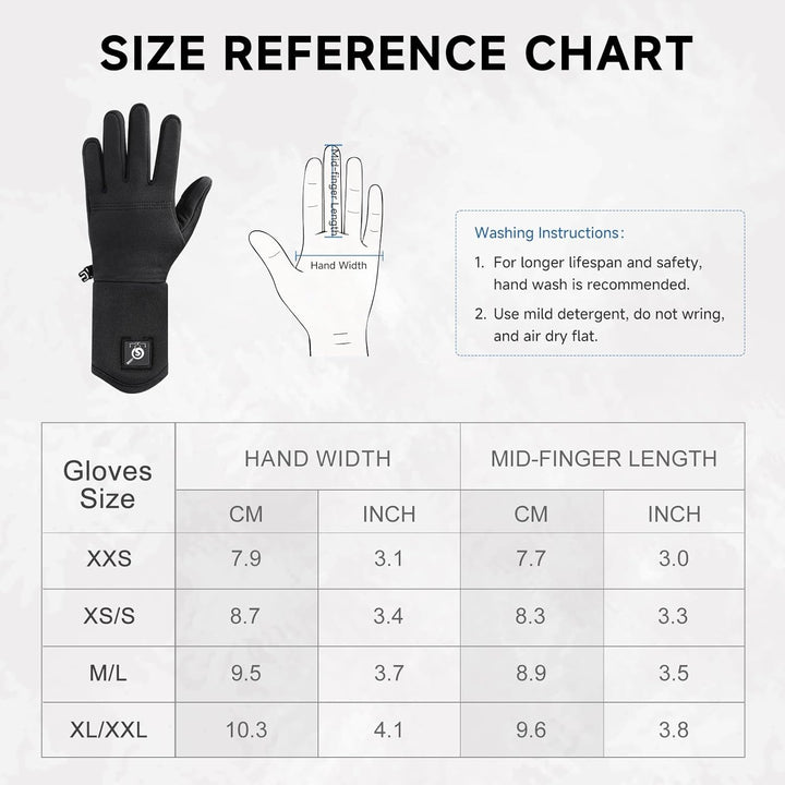 day wolf Beheizbare Handschuhe, Winterarbeitshandschuhe für Männer und Frauen 7,4 V 2200 MAH Motorra