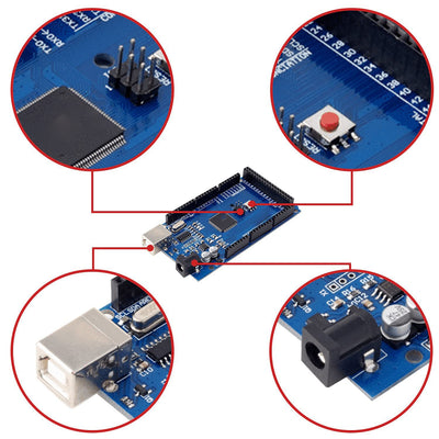 AZDelivery 3 x AZ-MEGA2560-Board Board mit AZ-MEGA2560-Board inklusive E-Book!, 3