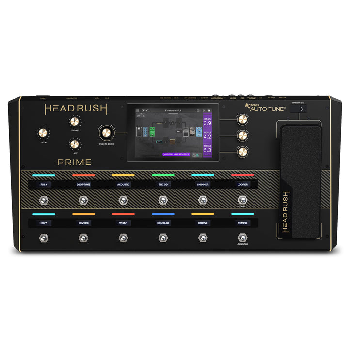HeadRush Prime - Gitarren &amp; Vocal Multi-Effekt-Pedal, Modelling-Prozessor mit Amp Cloner, Antares Au