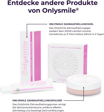Onlysmile Zahnbleaching Set professionell | All in One Teeth Whitening Kit für Weisse Zähne mit sofo