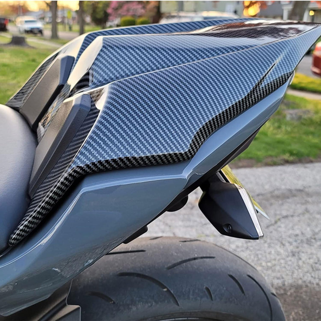 Midimttop Kompatibel mit Ka-wa-sa-ki Ninja650 Z650 Sitz Abdeckung Hinten Sozius Harte Solo Sitz Guge