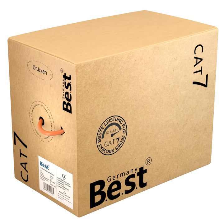 Germany B.e.s.t CAT 7 Kabel 200m Simplex Lan Kabel Kupfer 1000Mhz S/FTP Cat Netzwerkkabel Cat 7 Verl