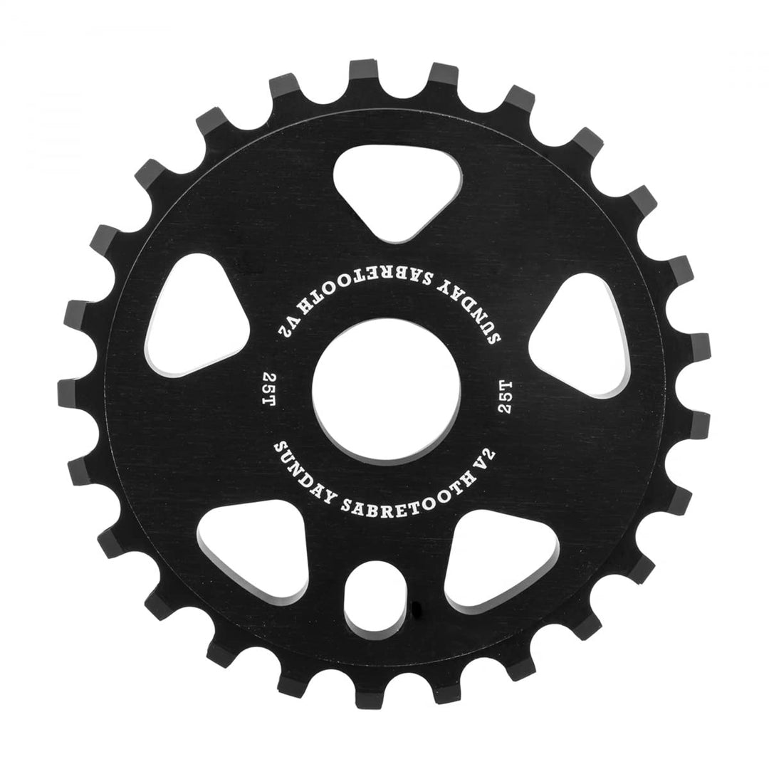 Sunday Kettenblatt Sabretooth V2 Schwarz (25T)