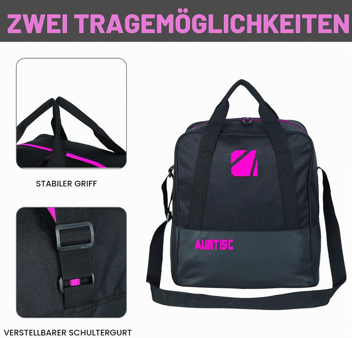 AUMTISC Skitasche und Skischuhtasche Combo - Skitaschen für Flugreisen - gepolsterte Schneeskitasche