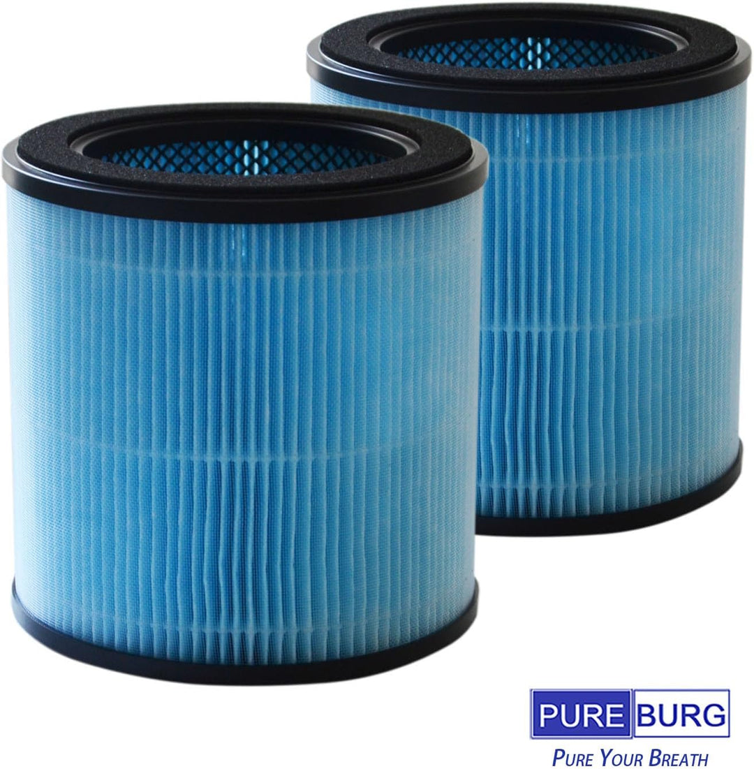 PUREBURG Ersatz-Filter kompatibel mit AIRTOK AP0601 Luftreiniger AP0601-RF, 2er-Pack H13 True HEPA 3