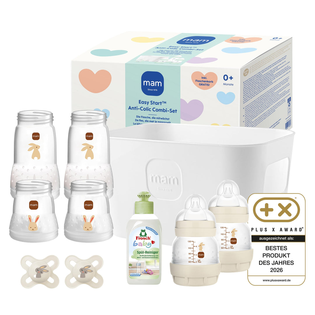 MAM Easy Start Anti-Colic Combi-Set, 0+ M, beige