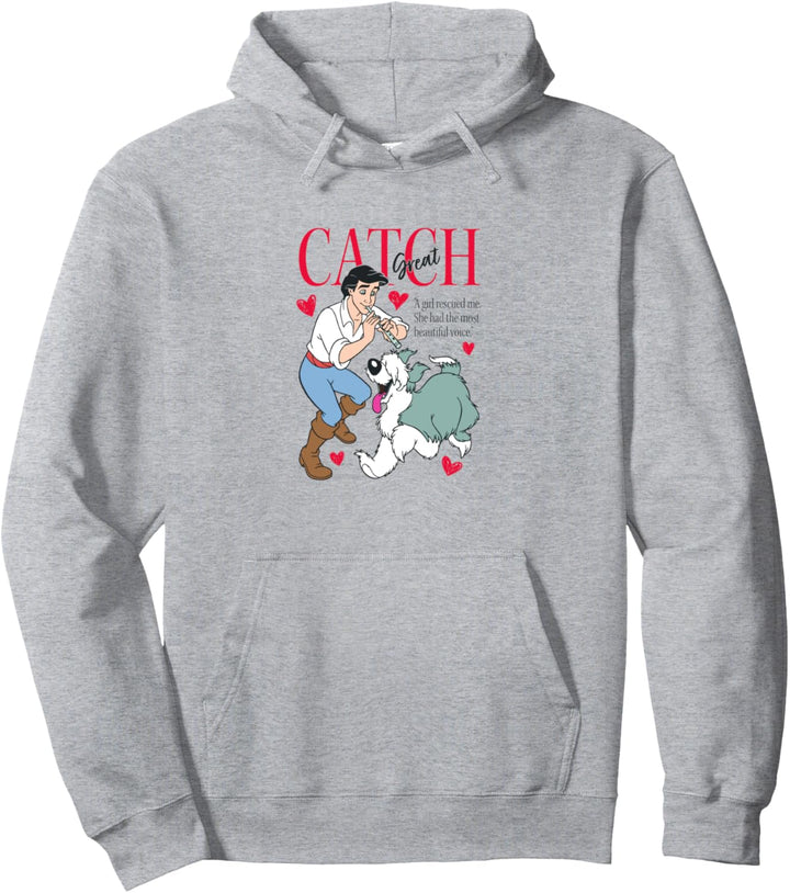 Disney The Little Mermaid Eric & Max Great Catch Hearts Pullover Hoodie