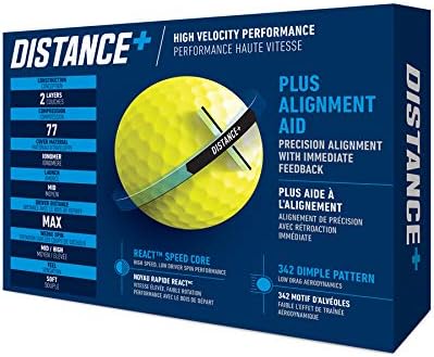 Taylormade 2021 Distance+ Golf Balls gelb Distance+ Golfbälle, gelb Distance+ Golfbälle