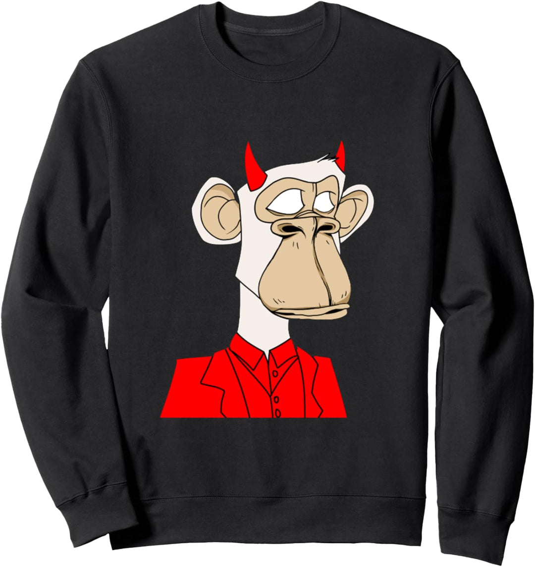 Lustiger Affe Non-Fungible Human NFT Crypto Art Token Sweatshirt