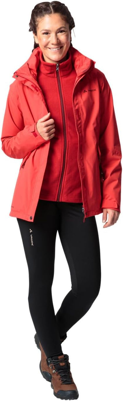 VAUDE Damen Women's Rosemoor 3in1 Jacket Doppeljacke 36 flamme, 36 flamme