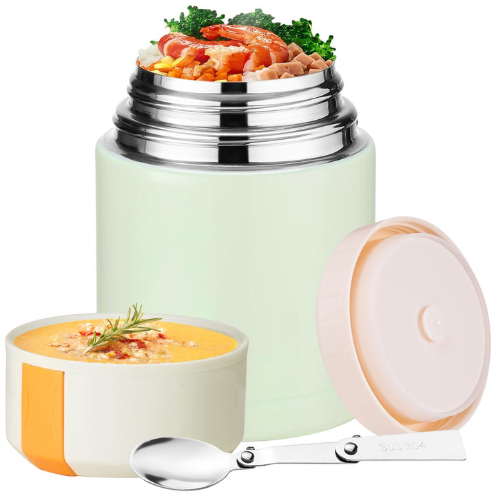 ParaCity Isolierbehälter für Essen 800ml, Vakuum-Warmhalter aus 316 Edelstahl, Breiwärmer Unterwegs