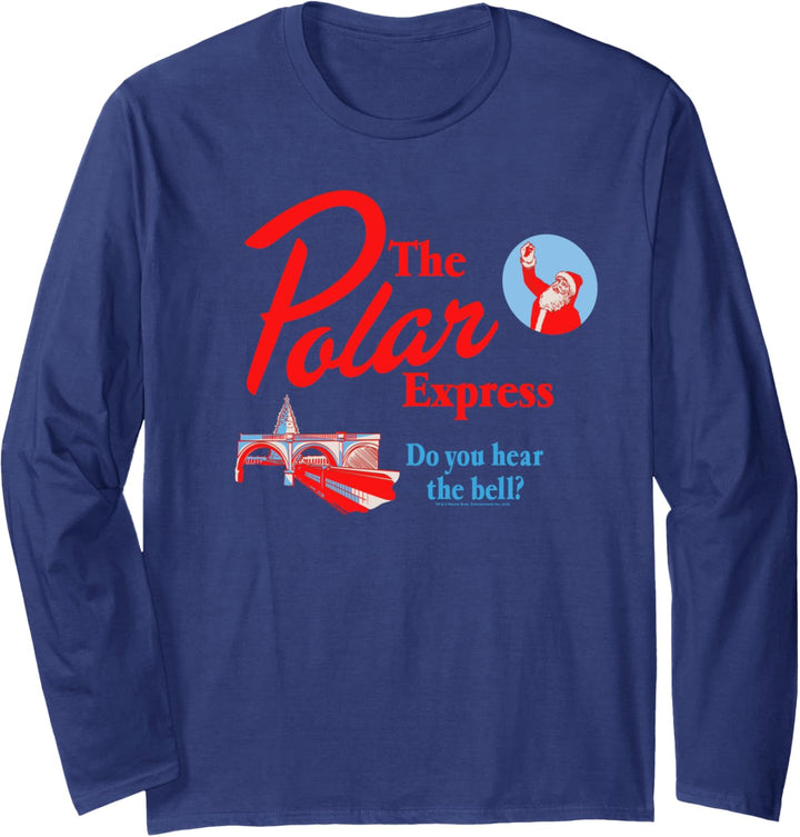 Polar Express Hear the Bell Weihnachten Langarmshirt