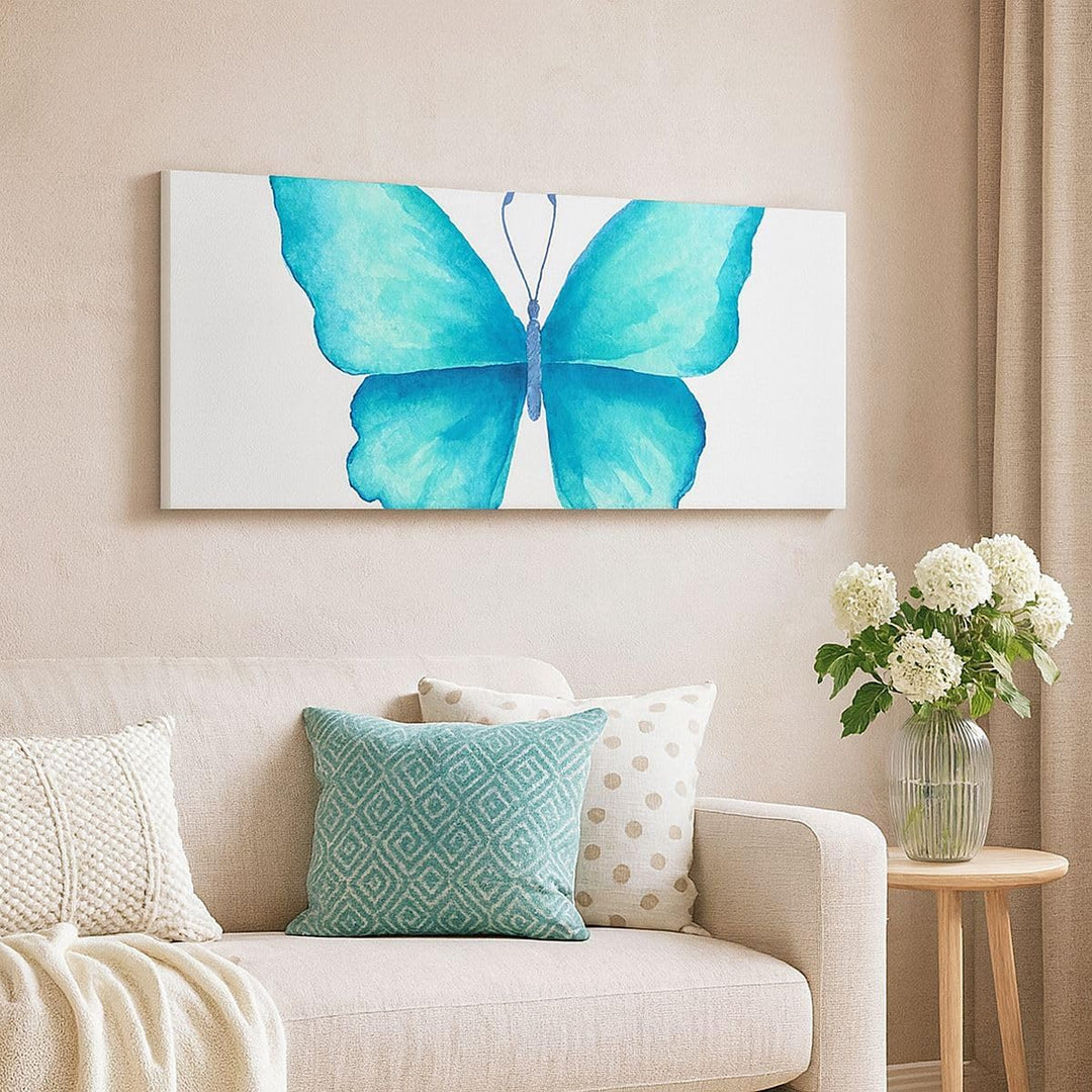 Bilder auf Leinwand 100x40cm Leinwandbild Schmetterlinge Fliegen Kindheit Sommer Gross Wanddeko Bild