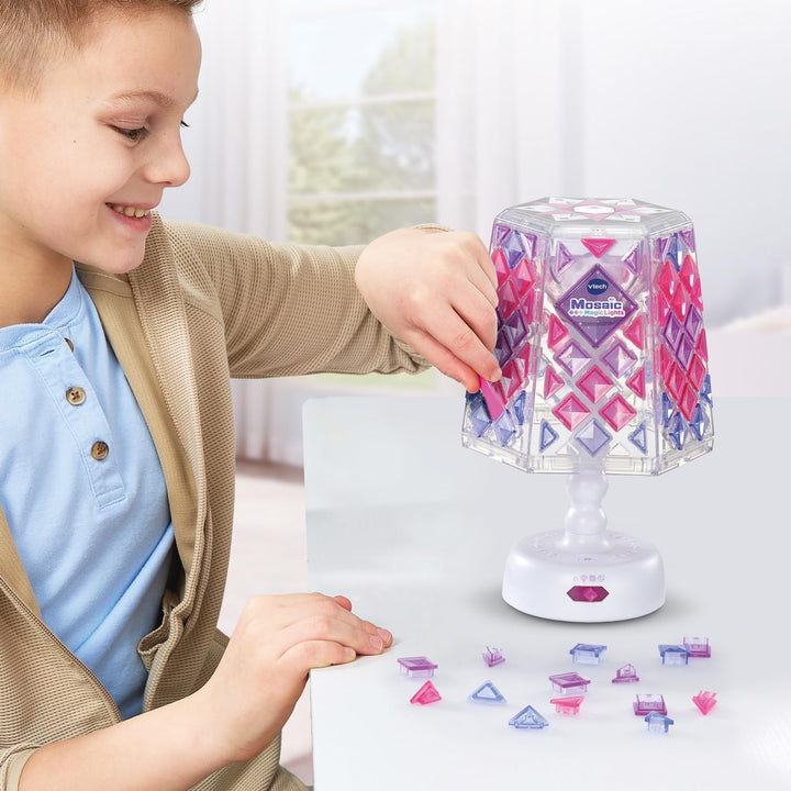 VTech - Mosaic Magic Lights Lampe – Mosaik-Set für Kinder – Lampe für Schlafzimmer personalisierbar