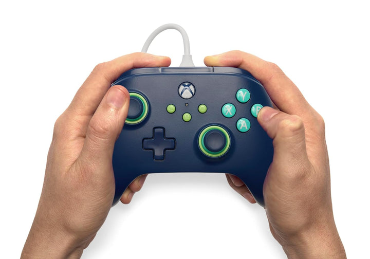 PowerA Kabelgebundener Controller für Xbox Series X|S und Windows 10/11 - Marinerblau, Gamepad, kabe