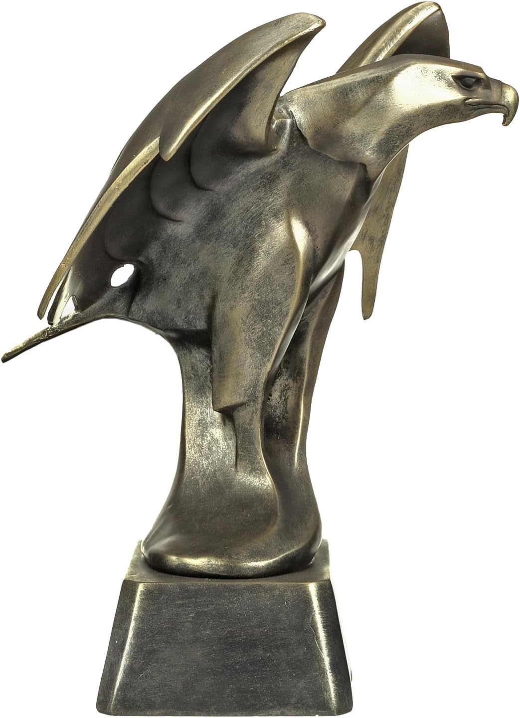 Design Toscano Schmiedende Kraft, Art Deco Adlerstatue, 28 x 33 x 35,5 cm Schmiedefestigkeit, Schmie