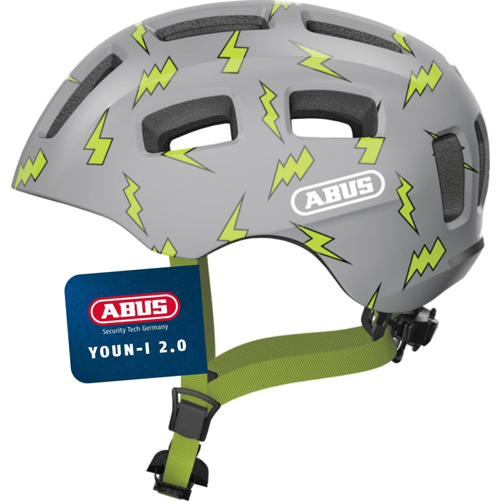 ABUS Fahrradhelm Youn-I 2.0 - mit Licht für Kinder, Jugendliche und junge Erwachsene - für Mädels un