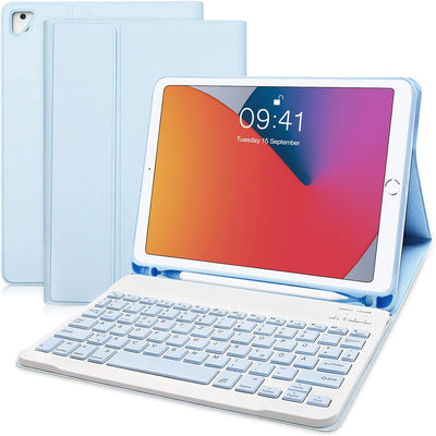 iPad 6/5.Generation Hülle mit Tastatur,Tastatur für iPad 9.7 2018 6.Gen/2017 5.Gen/iPad Air 1/iPad A