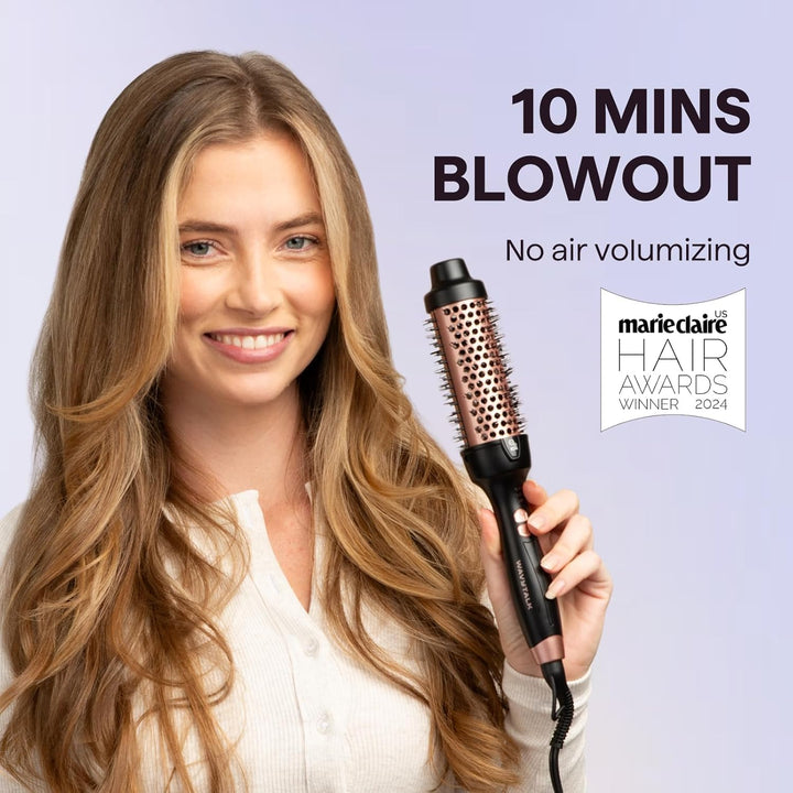 Wavytalk Thermobürste, Thermal Brush 38mm Ionische Lockenbürste erhitzt zur Erzeugung natürlicher Lo