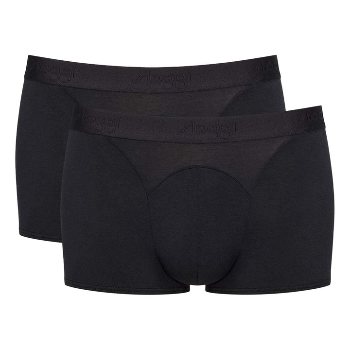 Sloggi Herren Ever Soft Hipster 2p Retroshorts (2er Pack) M Schwarz, M Schwarz