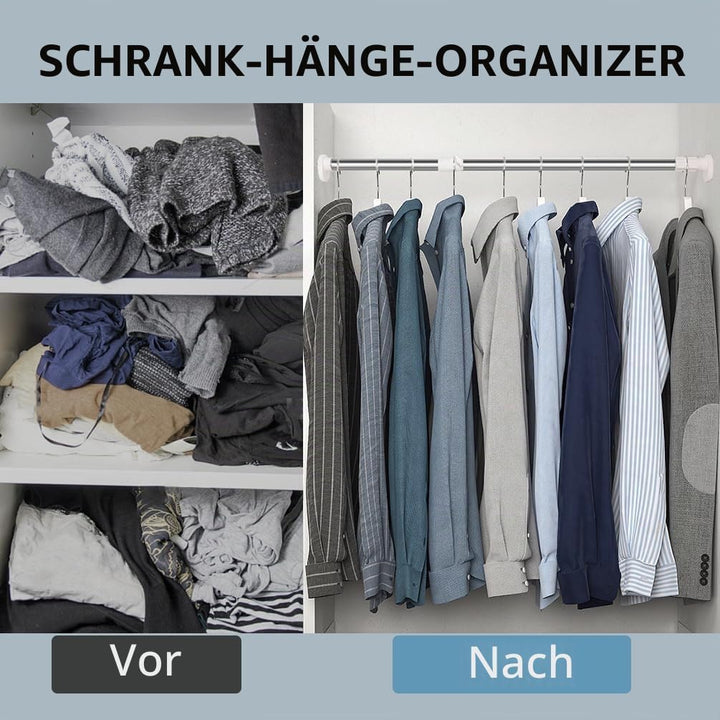 Hershii Gardinenstange ohne Bohren Erweiterbare Fenster Gardinenstange Kleiderbügelstange Ausziehbar
