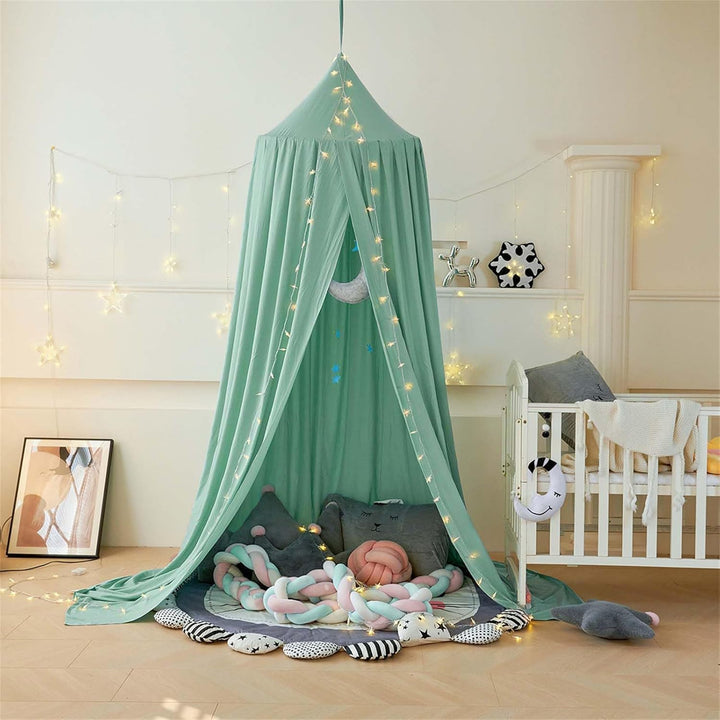 Betthimmel Babybett, Kinder Moskitonetz Spitze Baldachin, Mädchen Prinzessin Himmelbett Bettvorhang