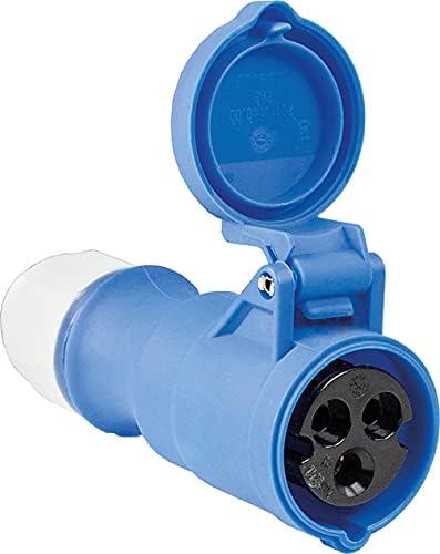 as - Schwabe Camping CEE-Caravan-Einspeisungsstecker, Reinweiss I 60484 &amp; Camping CEE-Adapterleitung