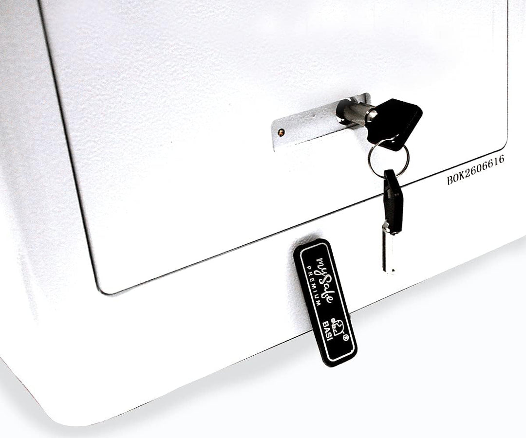 mySafe Premium 350 | elektronischer Schrank-Tresor | Zahlencode & Fingerscan | modernes Design | hoh