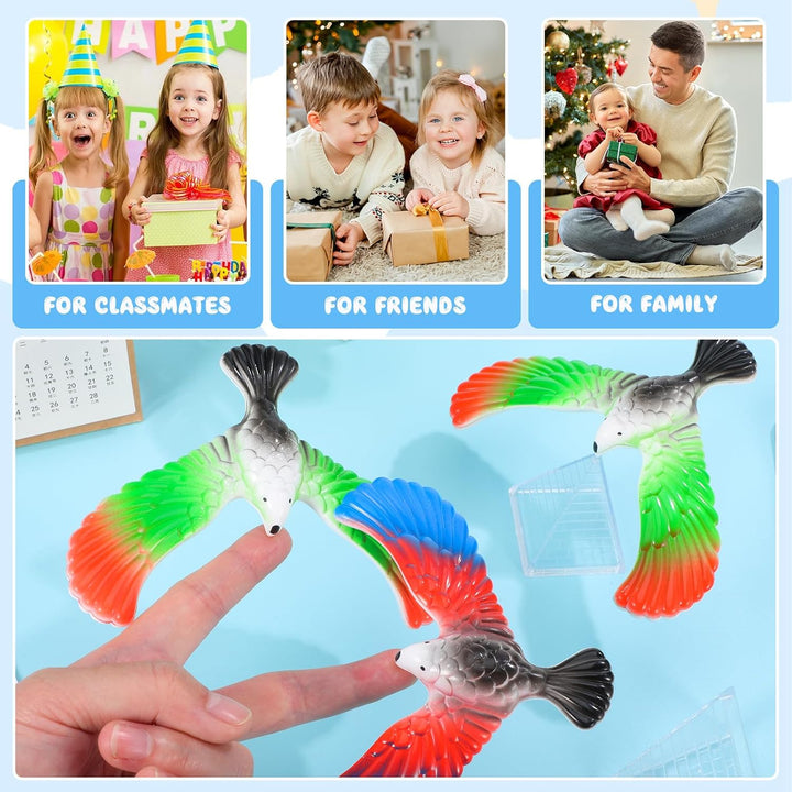 jojofuny 10 Stücke Schwebevogel Kinder Balance Vogel: Finger Balance Eagle Magical Physik Spielzeug