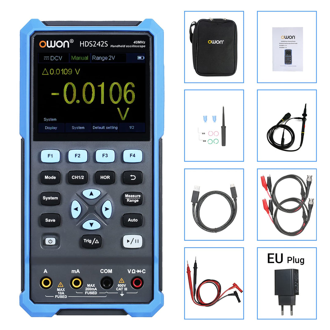 HDS242S Handheld Digital Oszilloskop mit Wareform Generator Funktion 40MHz 3 in1 2 Kanäle Digital Tr