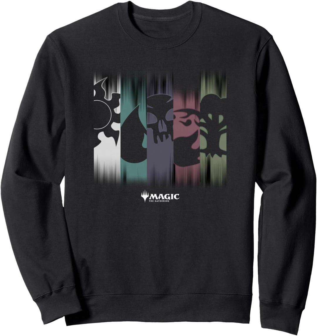 Magic: The Gathering Themed Colors & Symbol Panels Sweatshirt