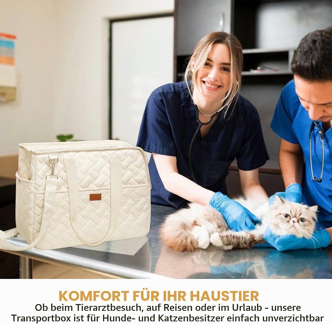 Hundetragetasche bis 5kg – Hundetasche für kleine Hunde Katze, Tragetasche Hund, faltbar, atmungsakt