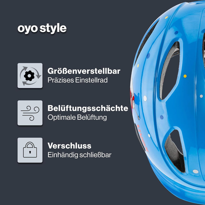 uvex oyo style - leichter Fahrradhelm für Kinder - individuelle Grössenanpassung - erweiterbar mit L