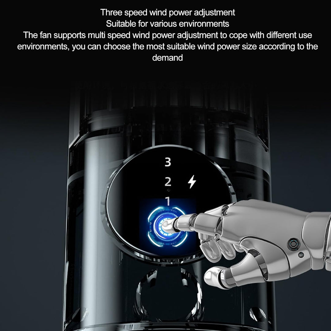 Sxhlseller Desktop Turmventilator, 10 Zoll Tischventilator, Tragbarer Blattloser Ventilator, Leiser